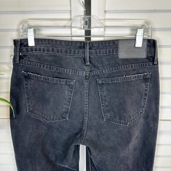 NWOT GRLFRND The Hailey Low Rise Boot Jeans Slit Hem Sunset Strip Black Size 27 - Picture 7 of 13